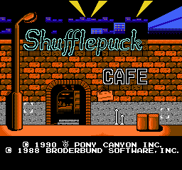 Shufflepuck Cafe (Japan) Title Screen